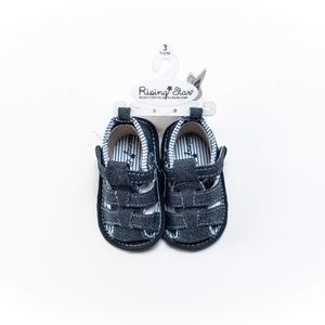 Demin Infant Sandals Size 3=9-12m
